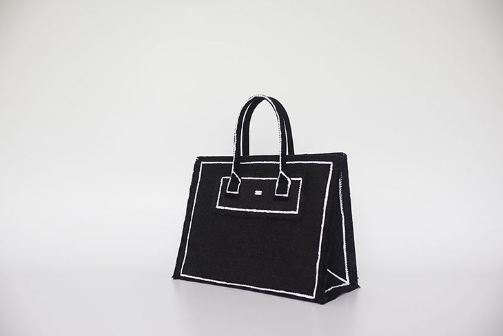 Paper bag BLACK _ white line ( L / M / Mini )