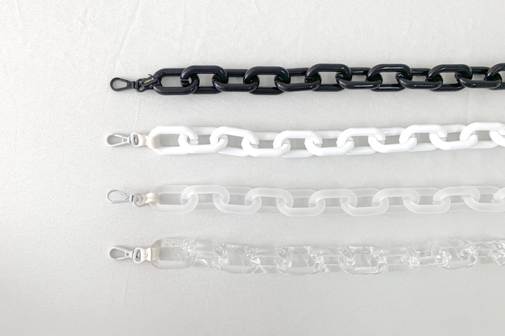 Acrylic chain strap (화이트/블랙/투명/반투명)